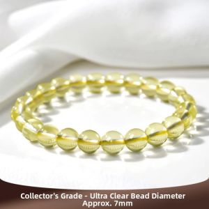 LINGFEI | Ice Seed Lemon Yellow Natural Crystal Beads Bracelet