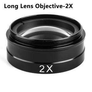 150X Lens Objects Microscope Glass Lens 0.5X 0.3X 2X Trinocular Microscope Auxiliary Objects Lens for Stereo Zoom Barlow Camera