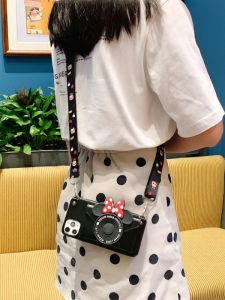 Crossbody Phone Case with Card Holder for 17Promax 16Long Rope 15Coin Purse Suitable for 14Plus Womens Full Cover Anti-Fall Luxury Feel