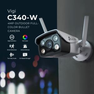 TP-Link Official | VIGI C340-W | 4MP Outdoor Home Security Network CCTV Camera Connect to Cellphone