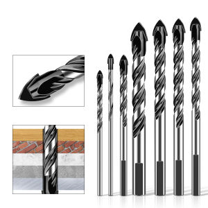 Tile Puncher Wall Drill Glass Cement Concrete Drill Bit Alloy High Hardness Triangulator Drill Multi-function Tools
