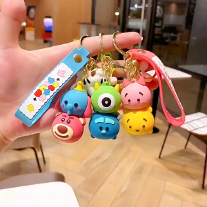Gantungan Kunci Disney Tsum Tsum Mickey Minnie Pooh Lotso Tiger Gantungan Kunci Tas Mobil Motor