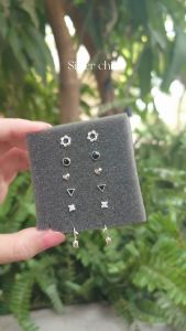 Bông tai bạc Lucky Circle SILVER CHIC BT03 bạc 925