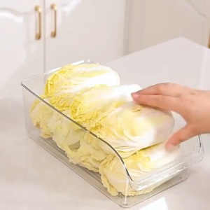 กล่องจัดเก็บใส่กระป๋องโซดาป๊อปทรงสูงทำจากพลาสติกใสอุปกรณ์จัดระเบียบเครื่องจ่ายเครื่องดื่ม1/2แพ็ค