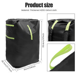 Stroller Bag Oxford Cloth Gate Check Stroller Storage Bag Waterproof Stroller Travel Bag with Adjustable Strap for Train Travel