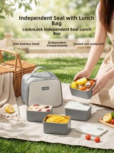 LocknLock | Microwave Safe Stainless Steel Lunch Box Sealed