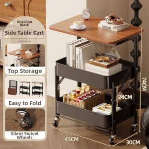 maitian | Carbon Steel Bookshelf Cart Storage