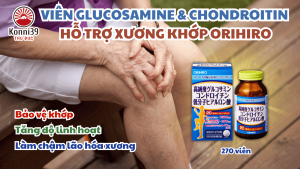 VIÊN GLUCOSAMINE & CHONDROITIN HỖ TRỢ XƯƠNG KHỚP ORIHIRO (HỘP 270 VIÊN) - HÀNG NỘI ĐỊA NHẬT
