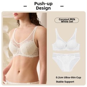 Gathering Anti-Sagging Sub-breast Supportive Bra Pink Lace Thin Strapless