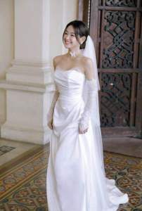 Đầm maxi cưới TRIPBLE T DRESS tay dài ren mi cao cấp - size S/M/L - MS255Y