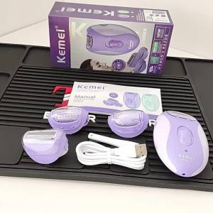 Kemei | Kemei KM-6037 Rechargeable Female Epilator Electric Shaver Facial Hair Removal Lady Bikini Trimmer Shaver