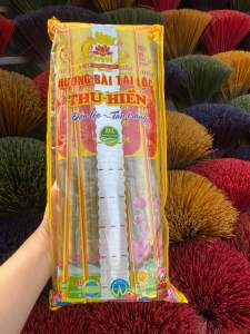 Hương bài tài lộc Thu Hiền chính hãng dài 38cm đậu tàn trắng đậu tài lộc