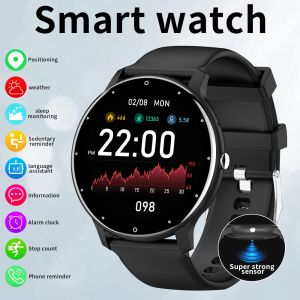 PEJE Smart Watch Full Touch Screen 1.28 100+ Sports Modes Weather Music Controls Voice Assistant USB Rechargeable