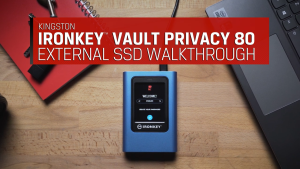 Kingston IronKey Vault Privacy 80 External SSD -(960GB/1.92TB/3.84TB/7.68TB)