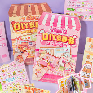 หนังสือ DIY ให้ความเงียบสำหรับเด็กผู้หญิง ของเล่นติดกระดาษขนาดเล็ก สร้างสรรค์และสร้างสรรค์ สอนการเขียนแบบง่ายๆ