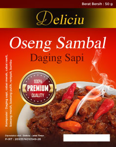 Oseng Sambal Goreng Deliciu Sap Lauk Siap Makan Tahan Lama Tanpa Pengawet 50 gr
