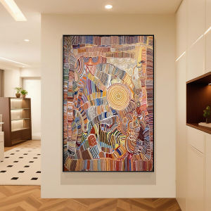 YERUI | Retro Sandstone Abstract Art Decorative Painting Prosperous