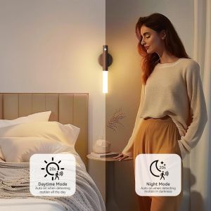 1pc Intelligent Human Body Induction Night Light LED Rechargeable Corridor Cabinet Wall Light Household Toilet Wall Induction