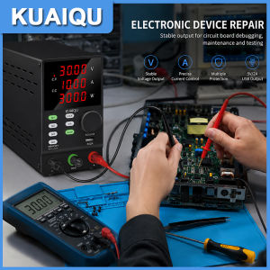 KUAIQU | KUAIQU 30V 10A 300W Adjustable Lab DC Power Supply 12V/24V/60V/120V Voltage Regulator M1/M2/M3/M4 Switching Source For Repair