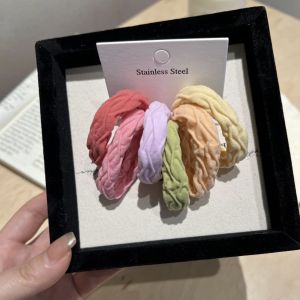 Dây Buộc Tóc Cao Su Màu Kẹo Đàn Hồi Cao Cho Nữ Dây Buộc Tóc Cao Su Bền Mới 2025 Dây Buộc Tóc Bằng Cao Su Bền Dây Buộc Tóc Phụ Kiện Tóc