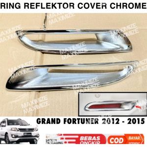 Cover Ring Reflektor Belakang Grand Fortuner 2012 2014 2015 Chrome