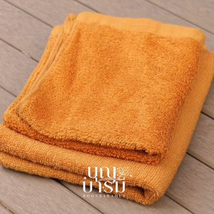 ผ้าเช็ดหน้า ผ้าขนหนู สำหรับพระสงฆ์ สีพระราชทาน