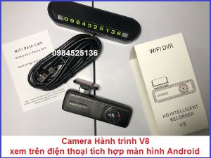 Camera hành trình DVR V8 kết nối điện thoại hoặc màn android.Tích hợp cho nhiều màn hình Android. Camera hành tình giá rẻ Camera hành trình. Camera hành trình xe điện thoại.Camera hành trình lưu hành trình cho xe. Camera Hành trình WF