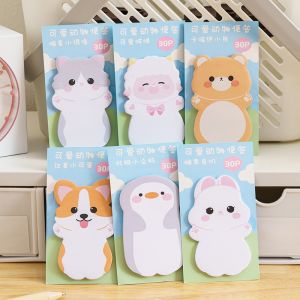 【Hot Sale】6 Books Cartoon Pet Style Sticky Notes School Office Tearable Memo Paper Set