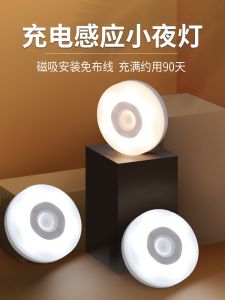 Menelaus Mini Sensor Night Light Smart Sound and Motion Control No Plug-in Cabinet Kitchen Wall Lamp for Home Use
