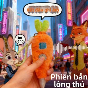 CHUNCAN | Đồ Chơi Bút Ghi Âm Cà Rốt Judy Zootopia Mềm