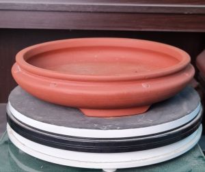Ang bi cát gốm tàu kích thước miệng 30cm cao 7cm chậu cảnh gốm tàu.