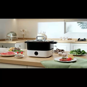 Mijia Multifunctional Electric Hot Pot Cooker 6L Large Capacity Multi-Purpose Cooking Pot China Version