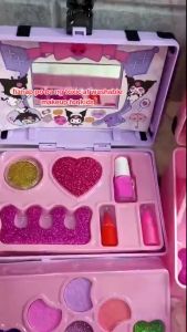 Kuromi Makeup Set for Kids Girls Real Makeup Toy Melody Makeup Toy Set Washable Non-toxic