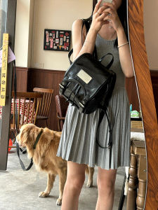 Versatile Womens Backpack Fashionable Commuter Style Soft Handle Summer 2025 Youth Daily Use Non-Waterproof No Back Cushion