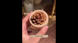 OHHDEER  Penyebar Aroma Kayu Kon Pine Semula Jadi / Natural Pinecone Wood Essential Oil Diffuser