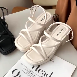 7cm High Heeled Sandals for Women with New Color - All-Around Fashion Sandals FL403