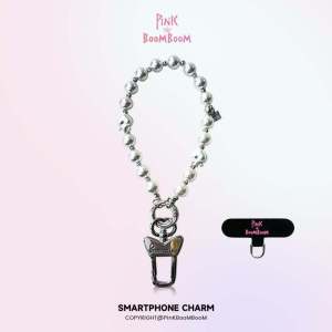 PinkBooM Original Pearl Style Mobile Phone Chain Womens High-end Phone Cover Lanyard Short Beaded Elegant Chain Accessory