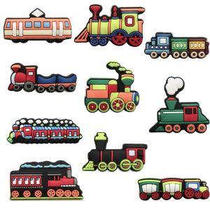 Hot Toys 25pcs New Toy Train Shoe Charms Accessories Decorations PVC Classic Clog Buckle for Kids Party Christmas All SaintGifts