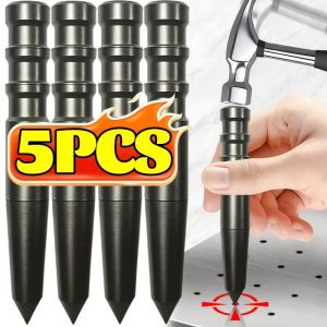 5PCS Manual Punch Locator High Carbon Steel Hole Drilling Locator Hole Opener DIY Woodworking Pin Marking Drilling Tool Hardware Bit