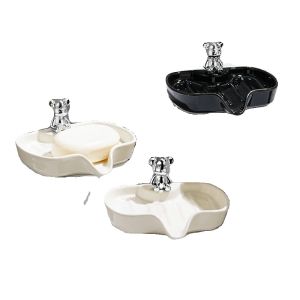 Luxurious Ceramic Soap Dish Wall-Mounted Bathroom Storage Shelf No-Drain Scandinavian Style for Volkswagen