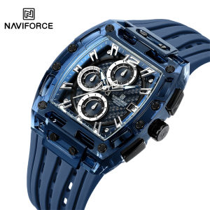 Naviforce 7105 Fashion Chronograph Multifunction Watches Sports 5ATM Waterproof Silicone Man Wrist Watch relogio masculino