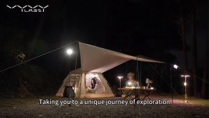 โคมไฟแคมป์ปิ้ง VyvyLabs รุ่น X3 Multifunction Outdoor Strong Light For Camping 800LM โคมไฟไร้สาย สูง192CM อลูมิเนี่ยม