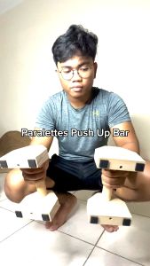 Parallettes Bar Push Up Wannalife | Calisthenics Stand Pushup Kayu(WFI)