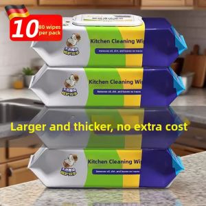 QIAOYANMEI | Thickened Grease Removal Kitchen Wipes 80 Pieces