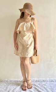 Kiera Ruffled Bust String Dress JUSTHIS CLOTHING