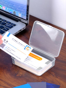 MRUN | Transparent Portable Plastic Card Organizer Box