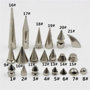 Bullet Alloy Series Sharp Nail DIY Rivet Silver Plated Accessories Material DIY Willow Rock Metallic Tack
