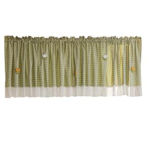 Meirenpeizi | French Style Lace Short Curtain Non-drilling Window Covering Light Filtering