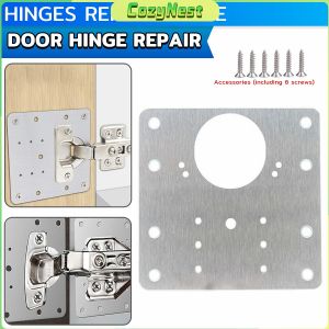 C.N. Cabinet Hinge Repair Plate Stainless Steel Brackets Cupboard Door Hinge Repair Plate 90mm*90mm