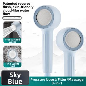 Pressure Massage Double Flow Shower Head